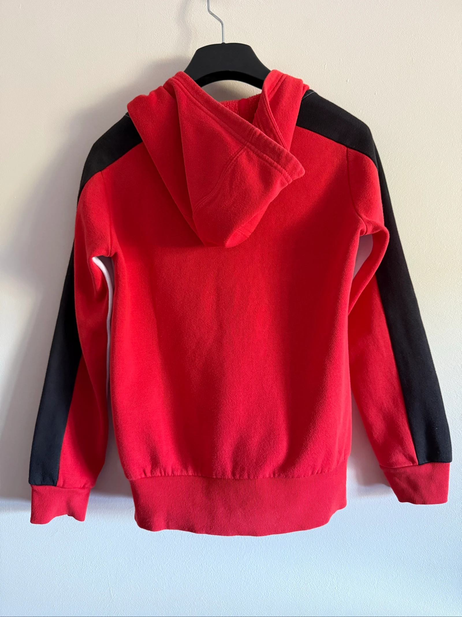 Moletom com capuz Adidas infantil 9-10 anos / 140 - Vermelho, branco e preto – photo 2